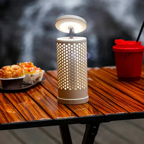 Retractable telescopic camping light from My Store with USB rechargeable design, adjustable beam, portable handheld outdoor lantern.