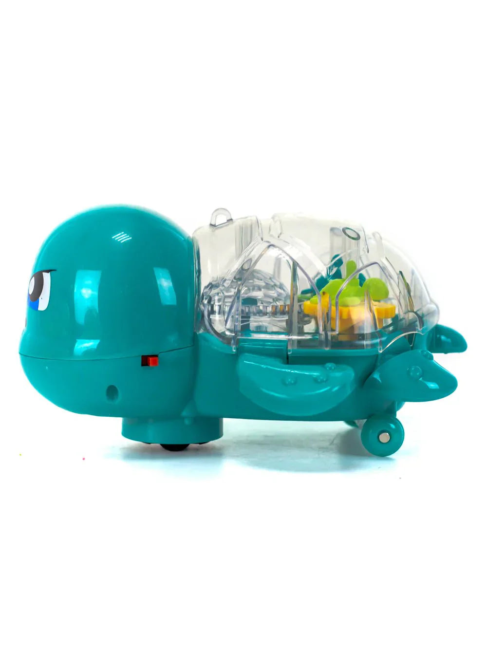 Cute plush turtle toy with green shell and smiling face, ideal for children and collectible plush animal enthusiasts.