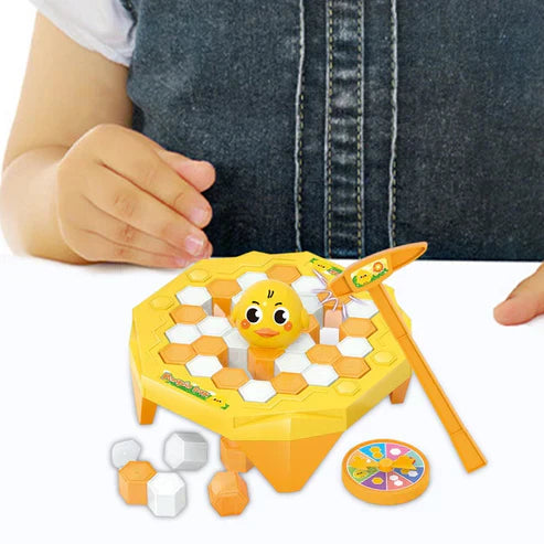 Duck Trap Game by My Store featuring colorful plastic ducks in a trap-shooting game setup.