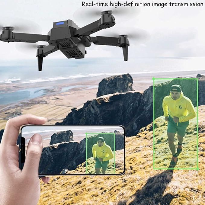 E99 Drone Camera from My Store with adjustable camera lens, mounted on a compact drone frame, ready for aerial photography.