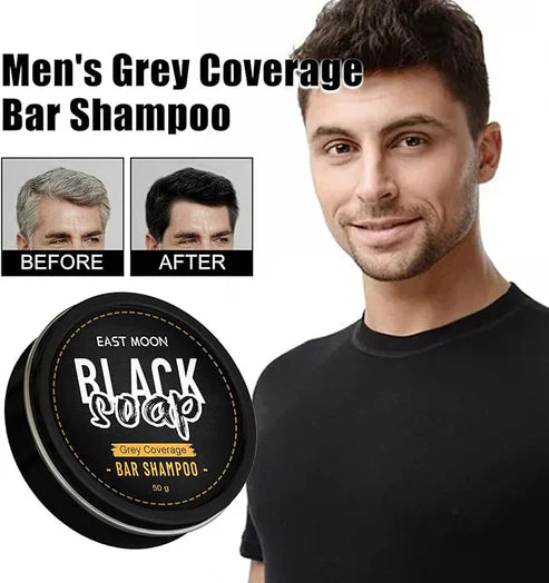 East Moon Black Soap Bar Shampoo by My Store, natural black soap bar for hair and scalp care, original formula