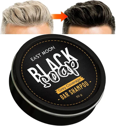 East Moon Black Soap Bar Shampoo by My Store, natural black soap bar for hair and scalp care, original formula