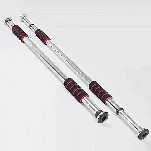 LORDEX doorway gym bar mounted on doorframe for upper body workouts and pull-up exercises.