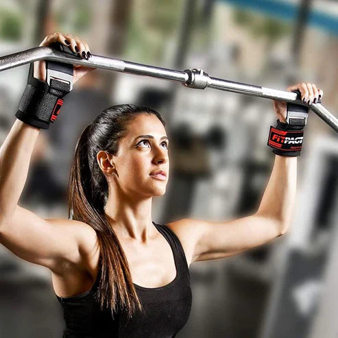 LORDEX Fitness lifting hook straps for weightlifting and strength training, with durable construction and padded grips.