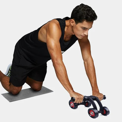 Two-wheel hand pusher from LORDEX FITNESS with sturdy handles and durable wheels for effective workout exercises.