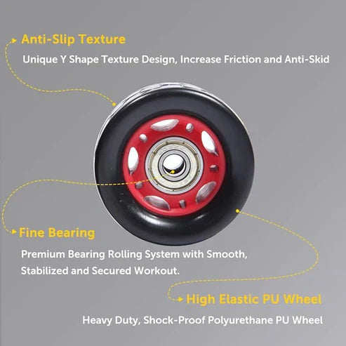 Two-wheel hand pusher from LORDEX Fitness with durable handles and sturdy frame for effective workout and strength training.